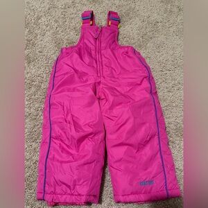 Pacific Trail Girls Pink Ski Bib Overalls 18M